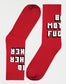 Socks Sigtuna - Bad Mother - Red