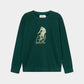 Sweatshirt - Malmoe - Retro Bike - Dark Green Pine Grove