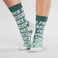 Socks Sigtuna - Fuck Racism - Pattern - Forest Green Dark Forest