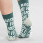 Socks Sigtuna - Fuck Racism - Pattern - Forest Green Dark Forest