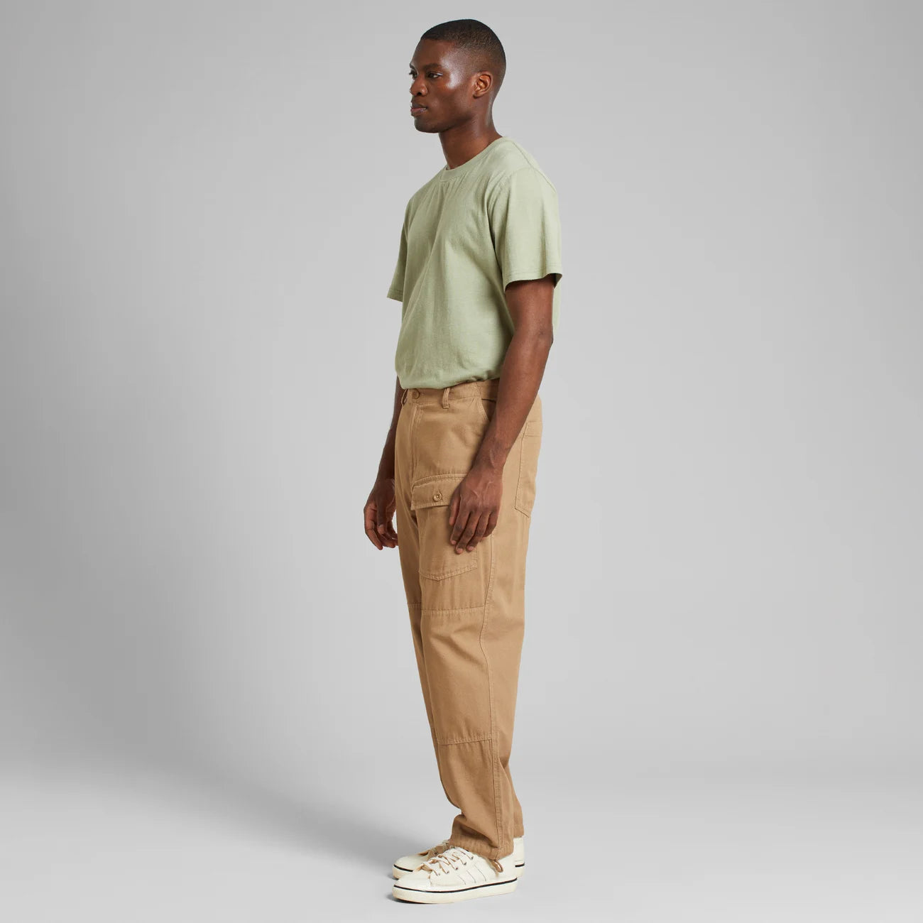 Cargo Pants - Dokkas Canvas - Kelp Beige