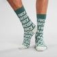 Socks Sigtuna - Fuck Racism - Pattern - Forest Green Dark Forest