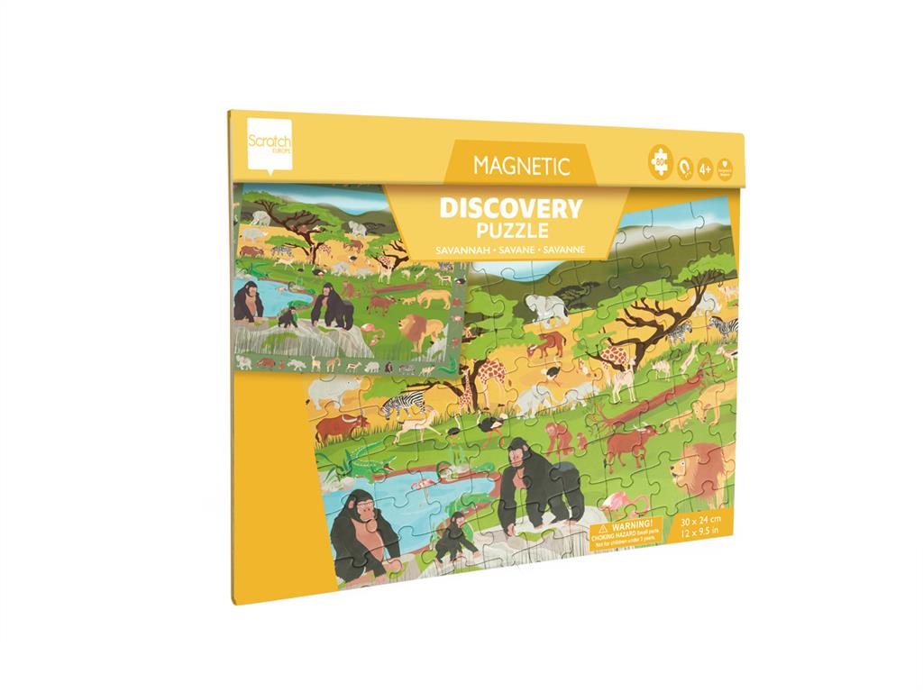 Discovery Puzzel Magnetisch 48pcs: SAVANNE