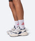 Less Upsetti Tennis Socks - White