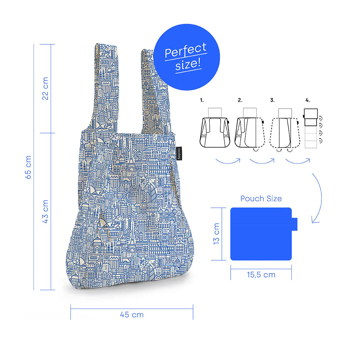 Original Hello world Raw/Blue - Bag backpack tote