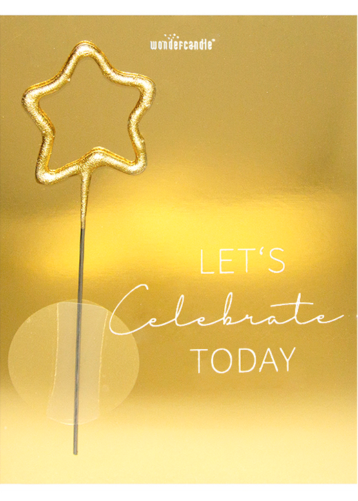 Let's Celebrate Today - Mini Wondercard