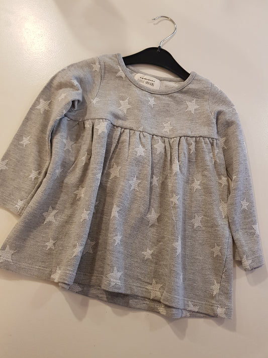 Dress - Stars - Grey