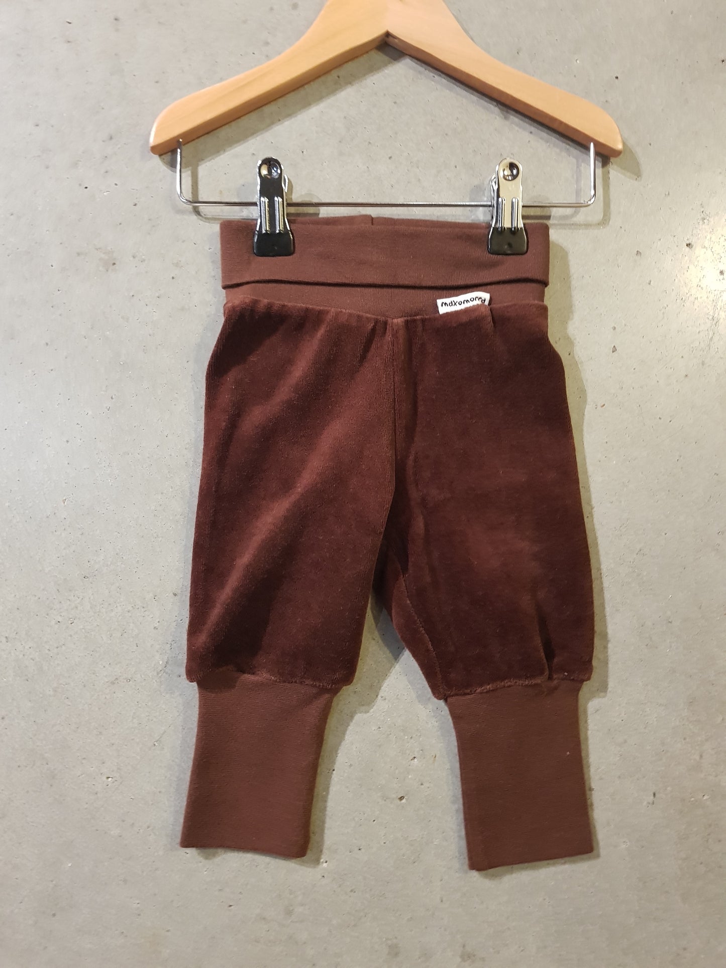 Baby Pants - Velour - Brown