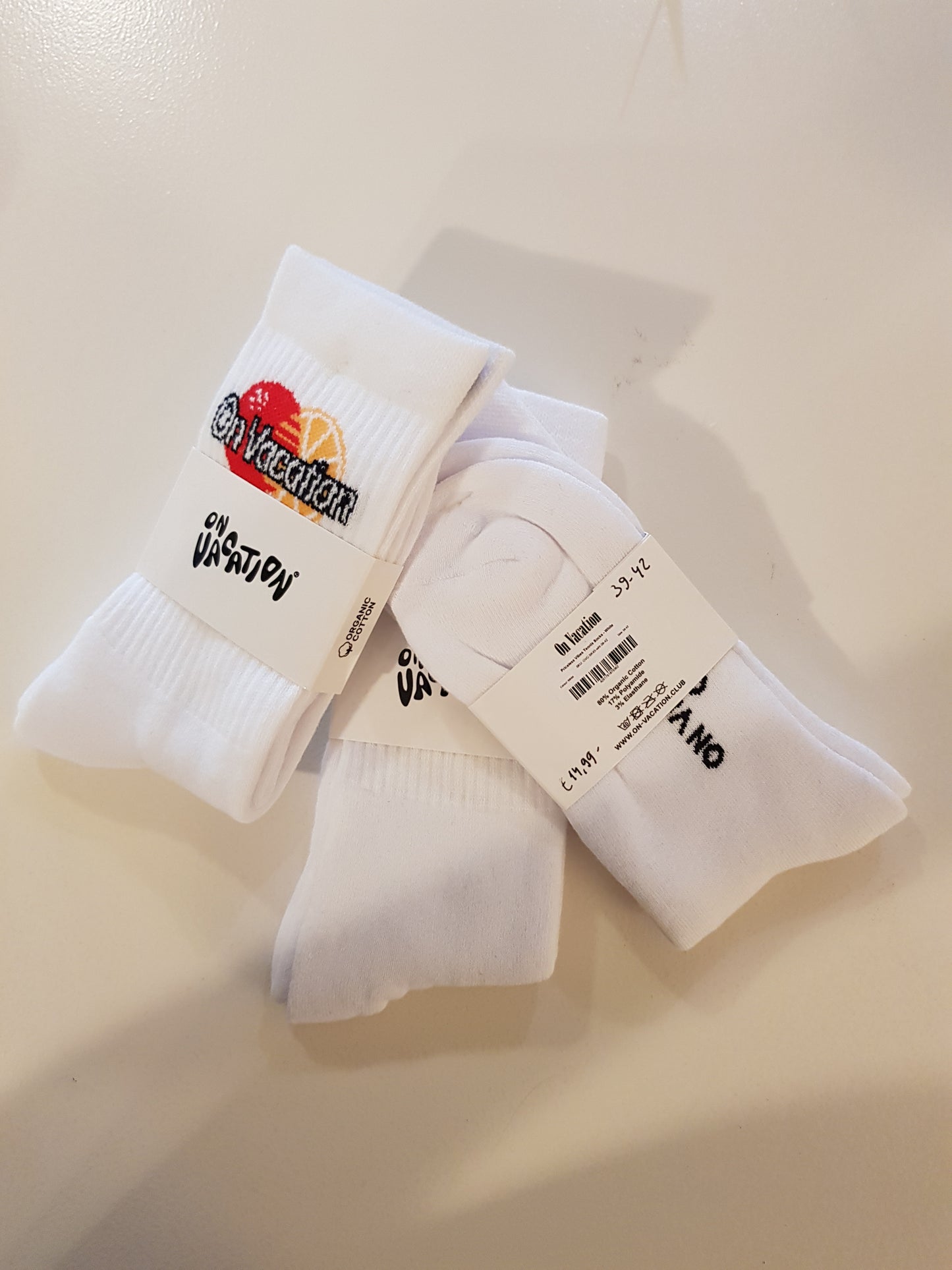 Priceless Vibes Tennis Socks - White