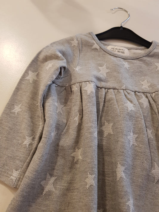 Dress - Stars - Grey