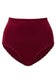 High Waist Briefs - Burgundy